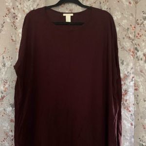 Lightweight maroon sweater!